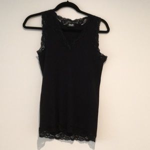 Dolce & Gabbana black lace tank